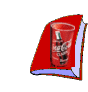 a gif of a book opening and a pencil appearing to write on it. the pencil disappears and the book closes to reveal the coca cola logo