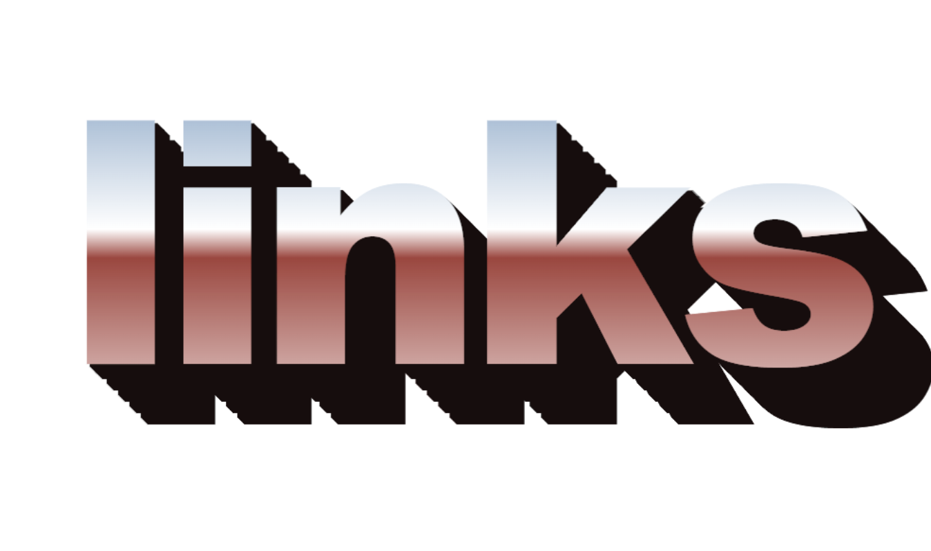 3d word art that says 'links'